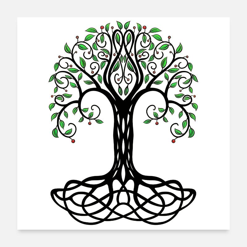 Baum des Lebens Poster 60x60 cm