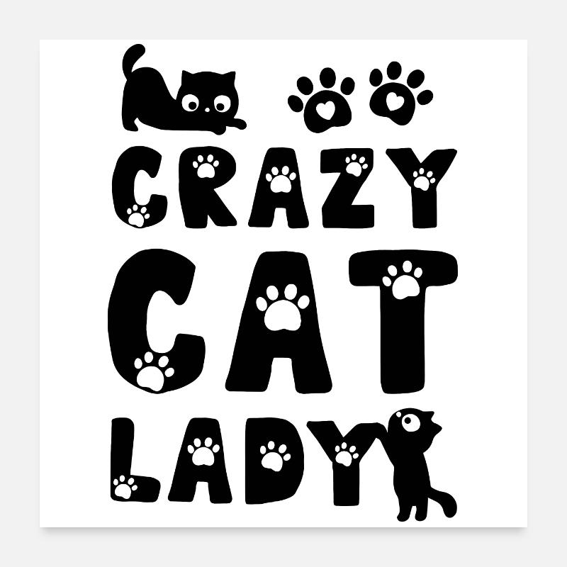 Cat Cats Poster 24" x 24" (60x60 cm)