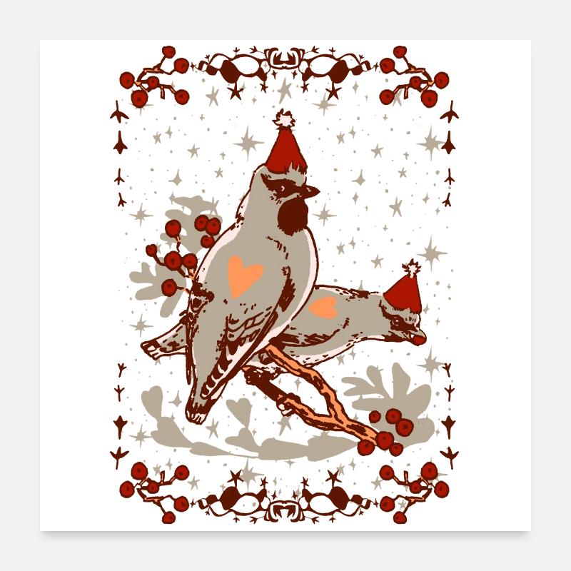 TILHET - Poster 60 x 60 cm - blanc