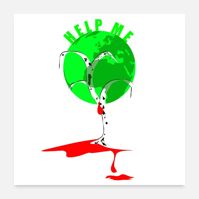 Aider la Terre : Arbre vulnérable Poster 60 x 60 cm
