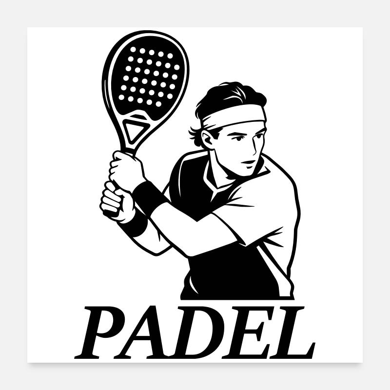 padel player Poster 24" x 24" (60x60 cm)