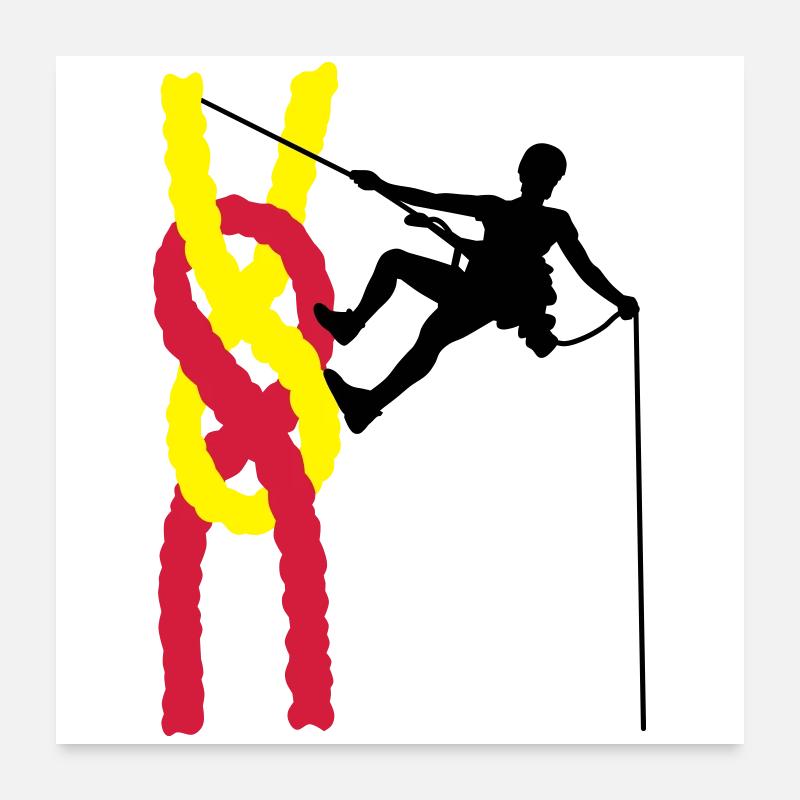 climbing Poster 24" x 24" (60x60 cm)