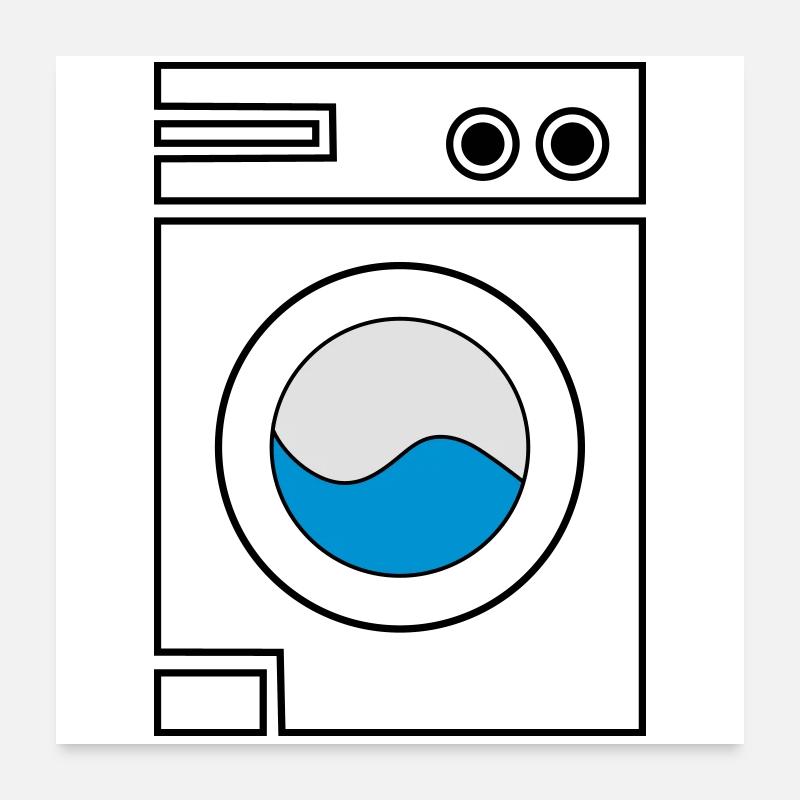 Washing machine Poster 24" x 24" (60x60 cm)
