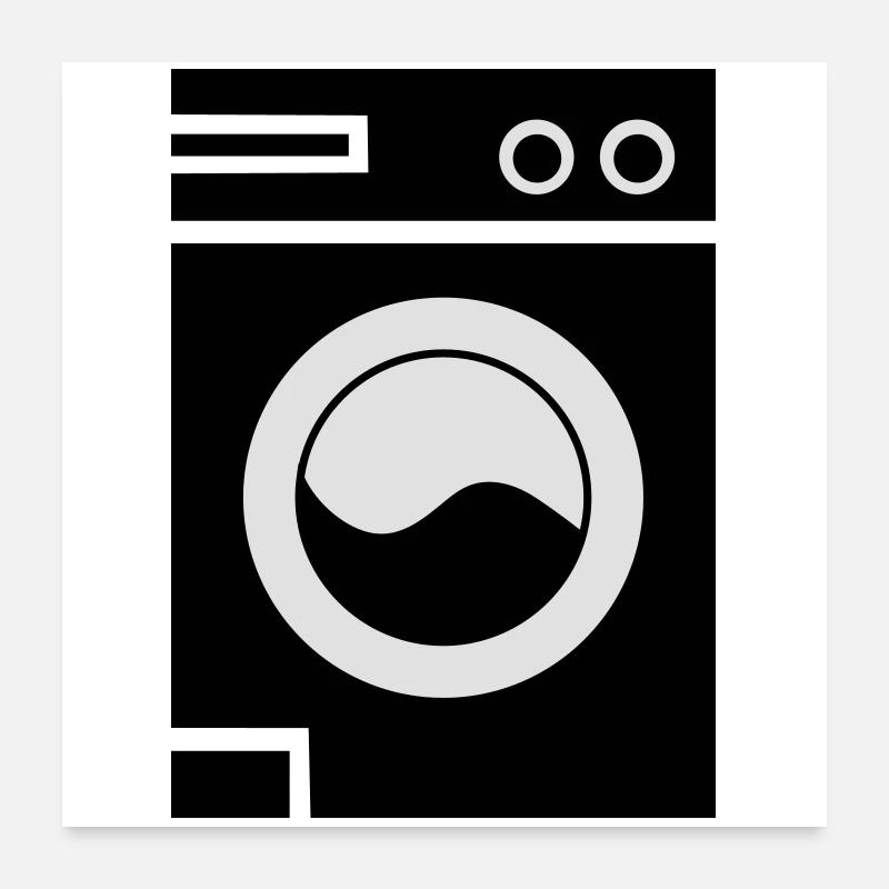 lave-linge Poster 60 x 60 cm