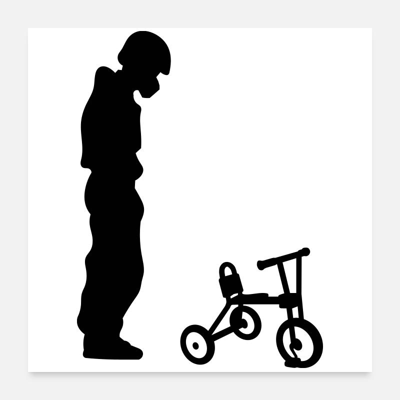 Biker Poster 60x60 cm