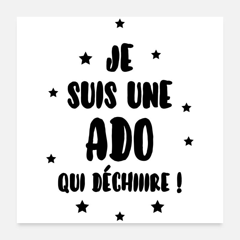 Ado - Adolescent - Adolescente - Famille - Jeune Poster 24" x 24" (60x60 cm)