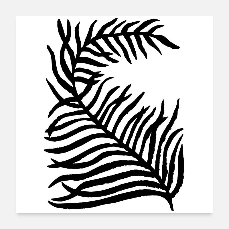 Pflanze Poster 60x60 cm