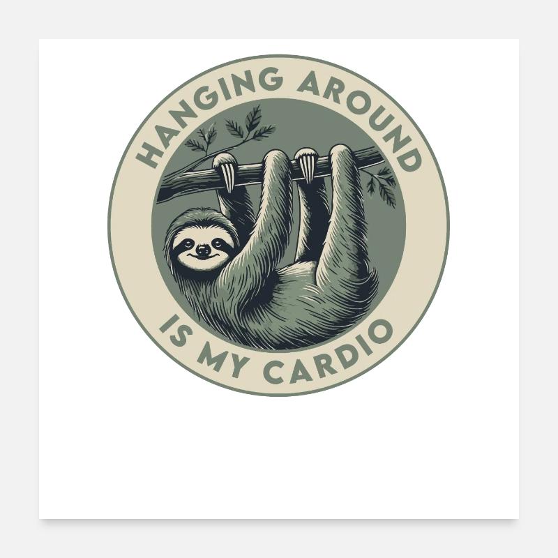 Traîner, c’est mon cardio Poster 60 x 60 cm