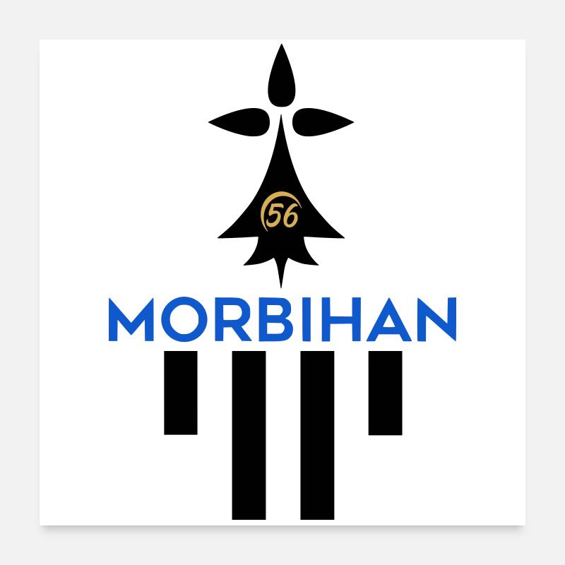 Morbihan 56 logo Poster 24" x 24" (60x60 cm)