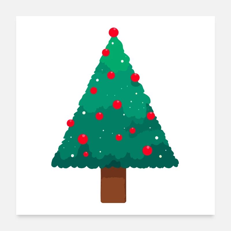 Christmas Tree Poster 24" x 24" (60x60 cm)