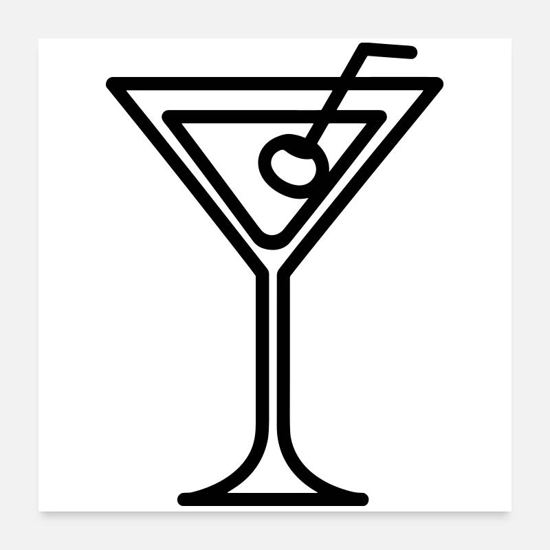 cocktail Poster 60 x 60 cm