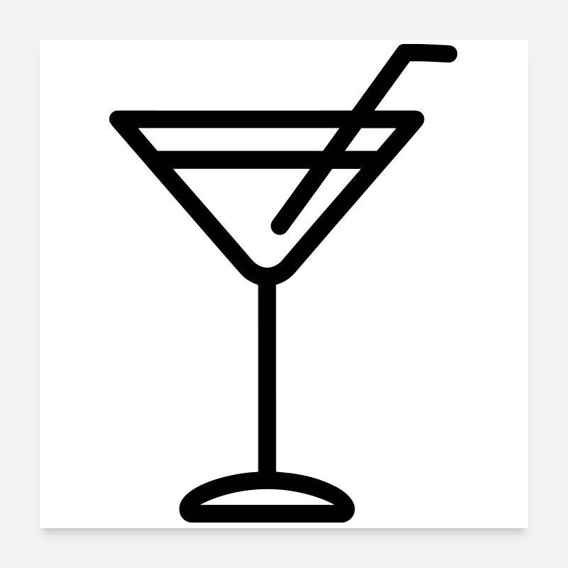 cocktail Poster 60 x 60 cm