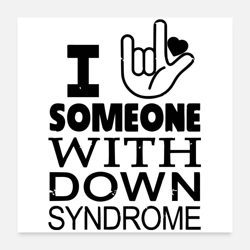 Down syndrome lovers Poster 24" x 24" (60x60 cm)