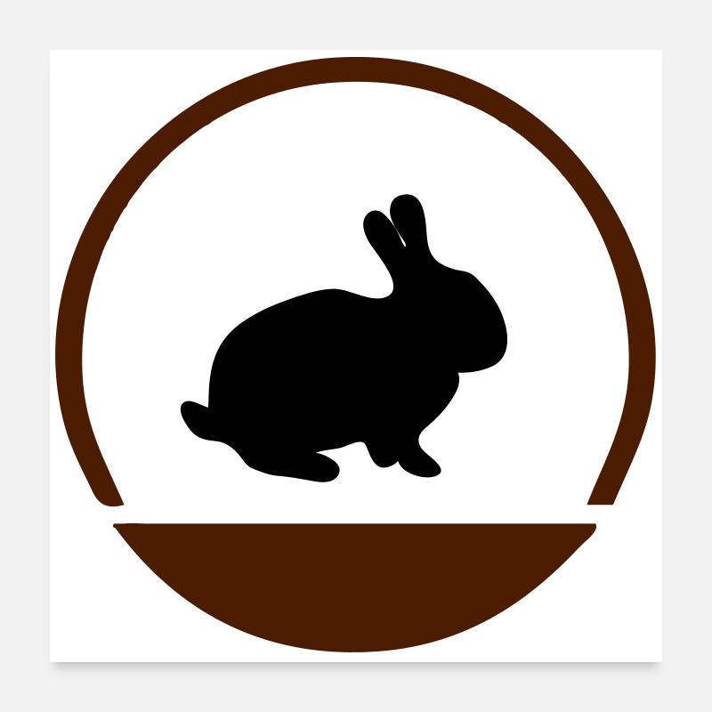 Hasen Logo Poster 60x60 cm
