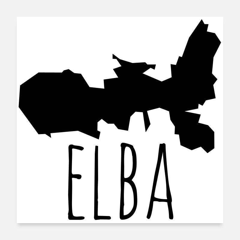 Elba Poster 60 x 60 cm