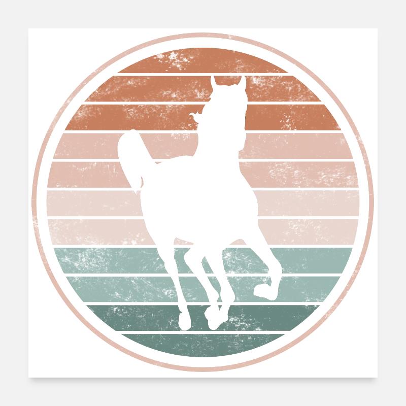 Pferd Pferde Poster 60x60 cm