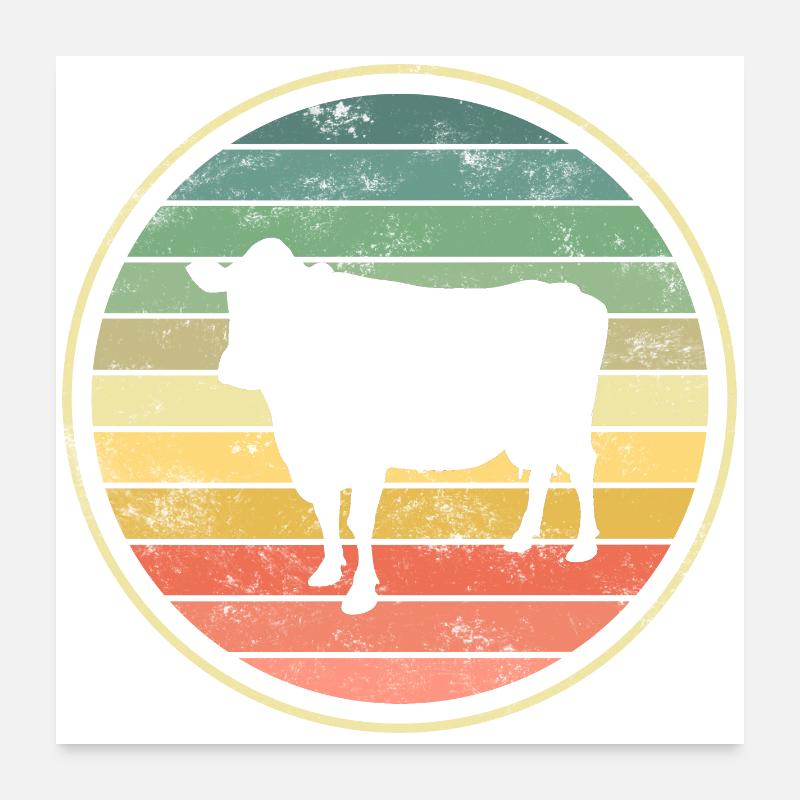 Cow cows Poster 24" x 24" (60x60 cm)