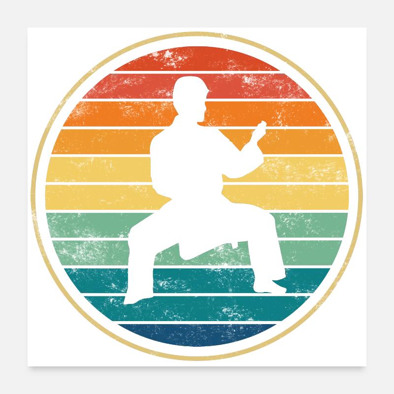 Karate Kampfsport Poster 60x60 cm