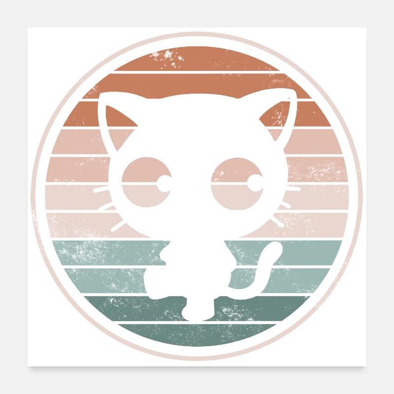 Cat Cats Poster 24" x 24" (60x60 cm)
