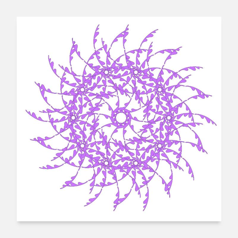 Random patterns rotated modif Poster 24" x 24" (60x60 cm)