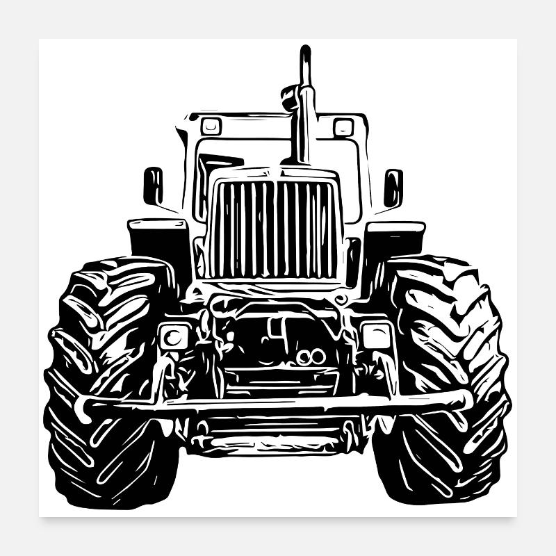 MB trac Front Poster 60x60 cm