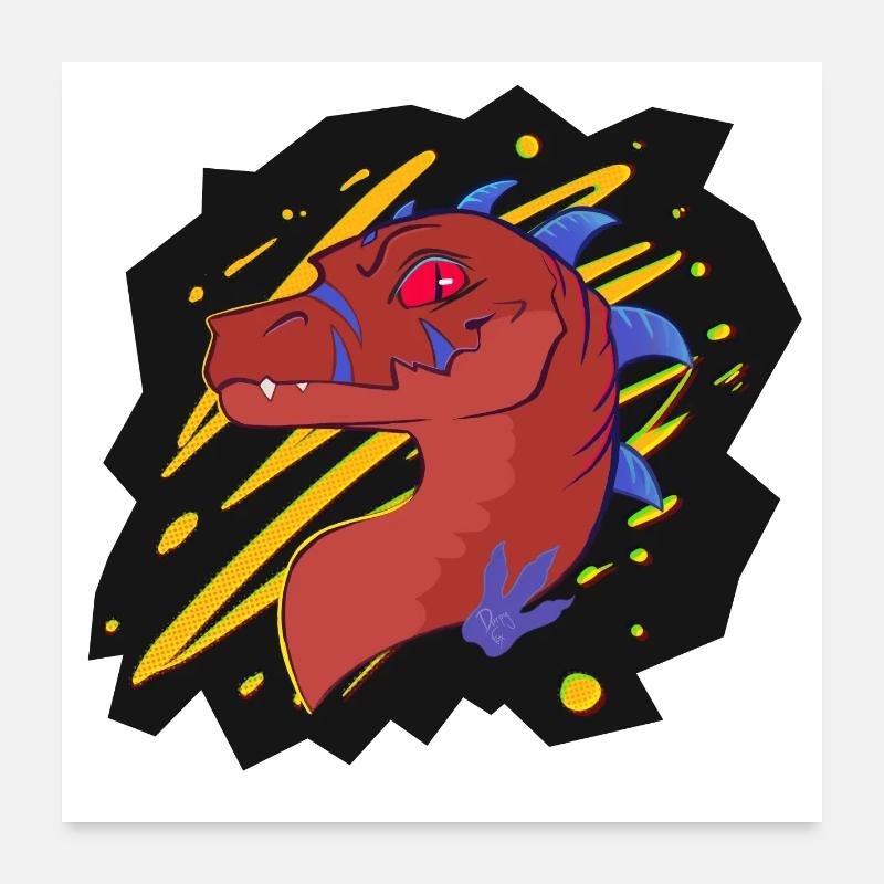 Firia, die Chimäre (von Derpy Fox) Poster 60x60 cm