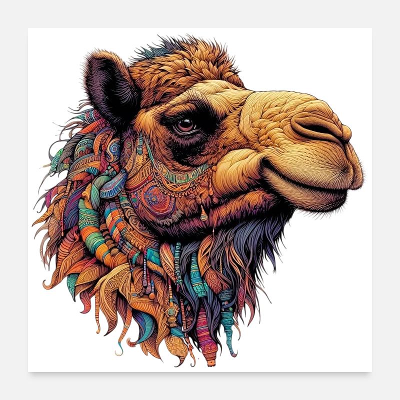 Kamel Poster 60x60 cm