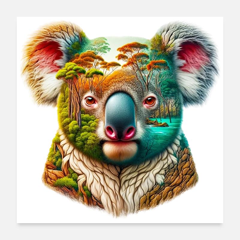 Koala Poster 24" x 24" (60x60 cm)