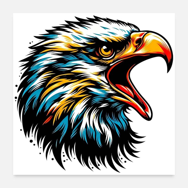 Eagle Poster 24" x 24" (60x60 cm)