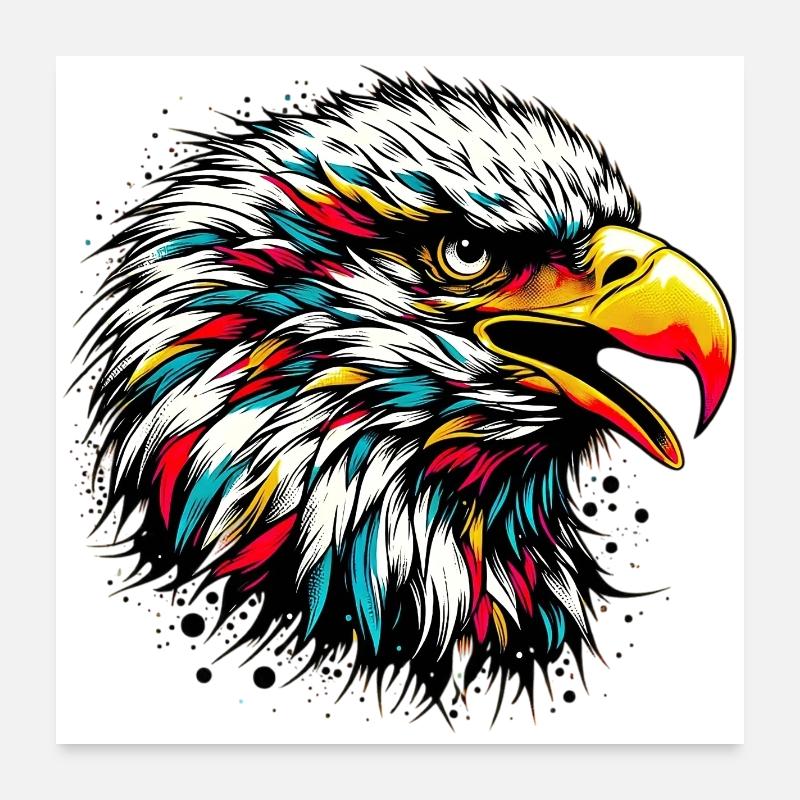 Eagle Poster 24" x 24" (60x60 cm)