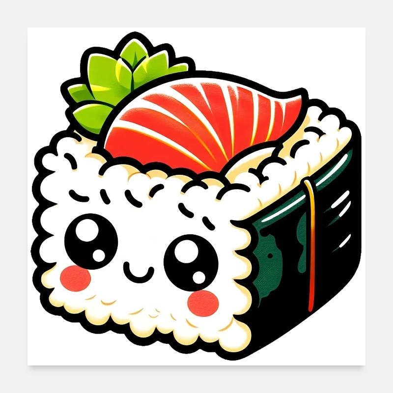 Sushi Poster 60x60 cm