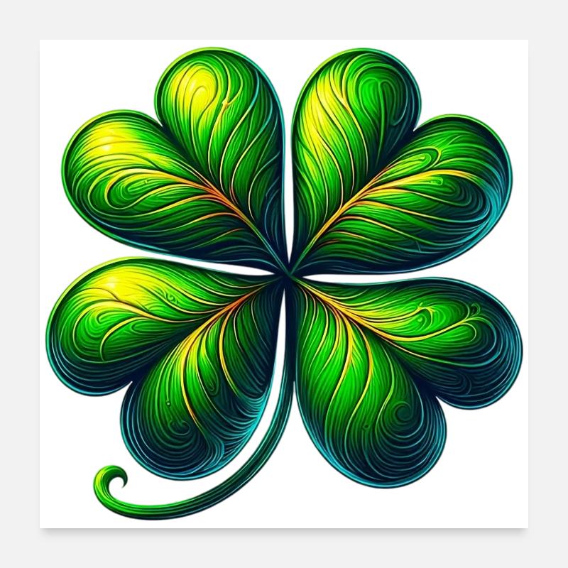 Four-leaf clover Poster 24" x 24" (60x60 cm)