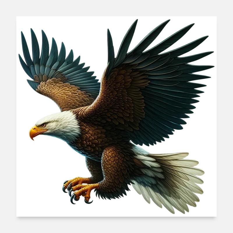 Eagle Poster 24" x 24" (60x60 cm)