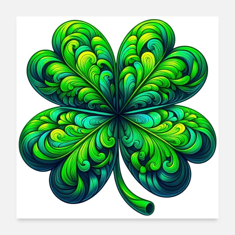 Four-leaf clover Poster 24" x 24" (60x60 cm)