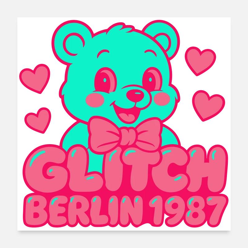 Glitch Berlin Supermignon Poster 60 x 60 cm
