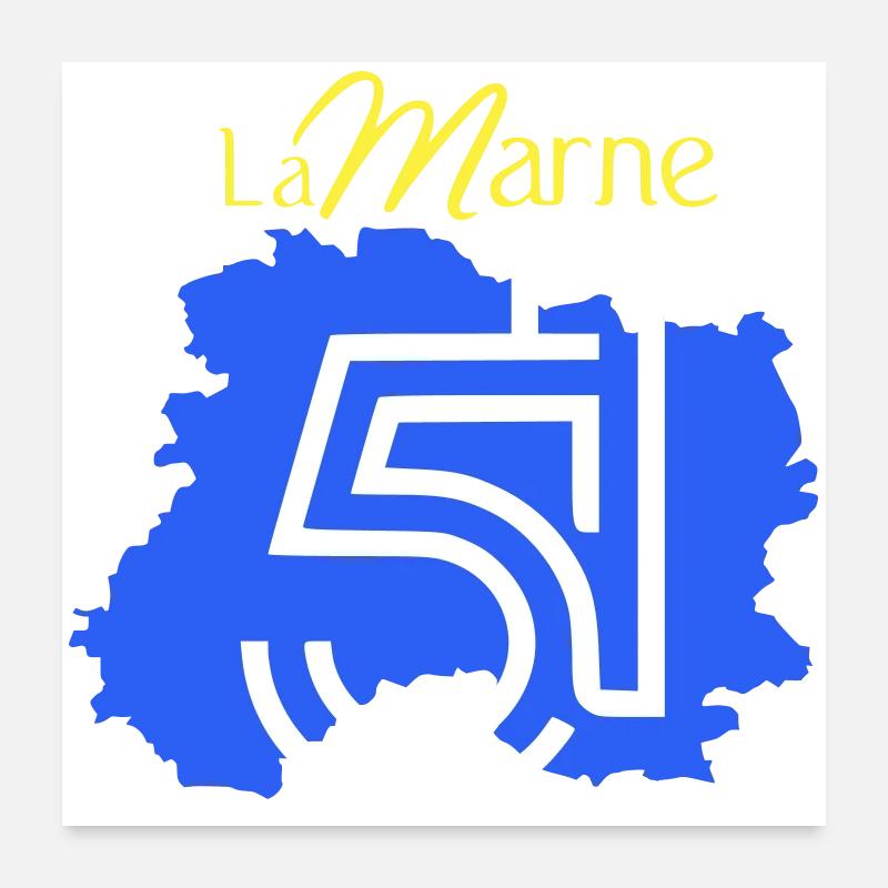 La Marne 51  Poster 60 x 60 cm