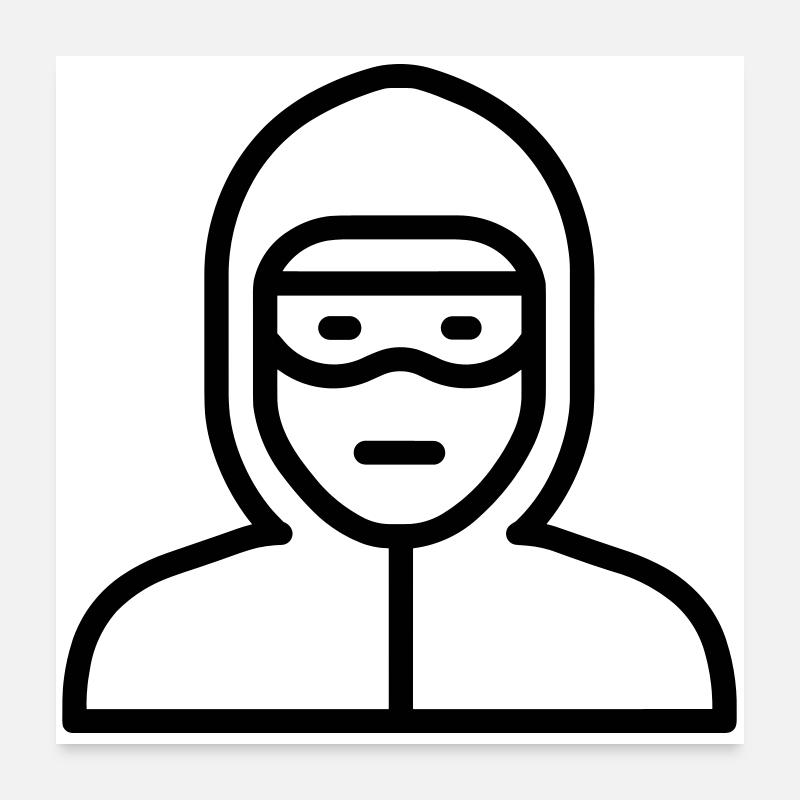 hacker Poster 60 x 60 cm