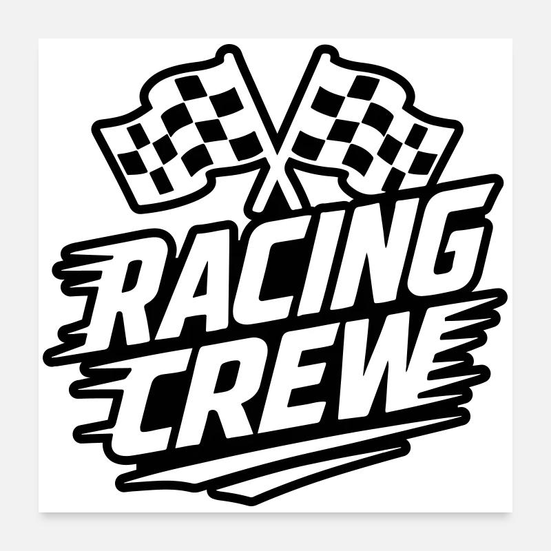 Équipe de course Rennsport Poster 60 x 60 cm