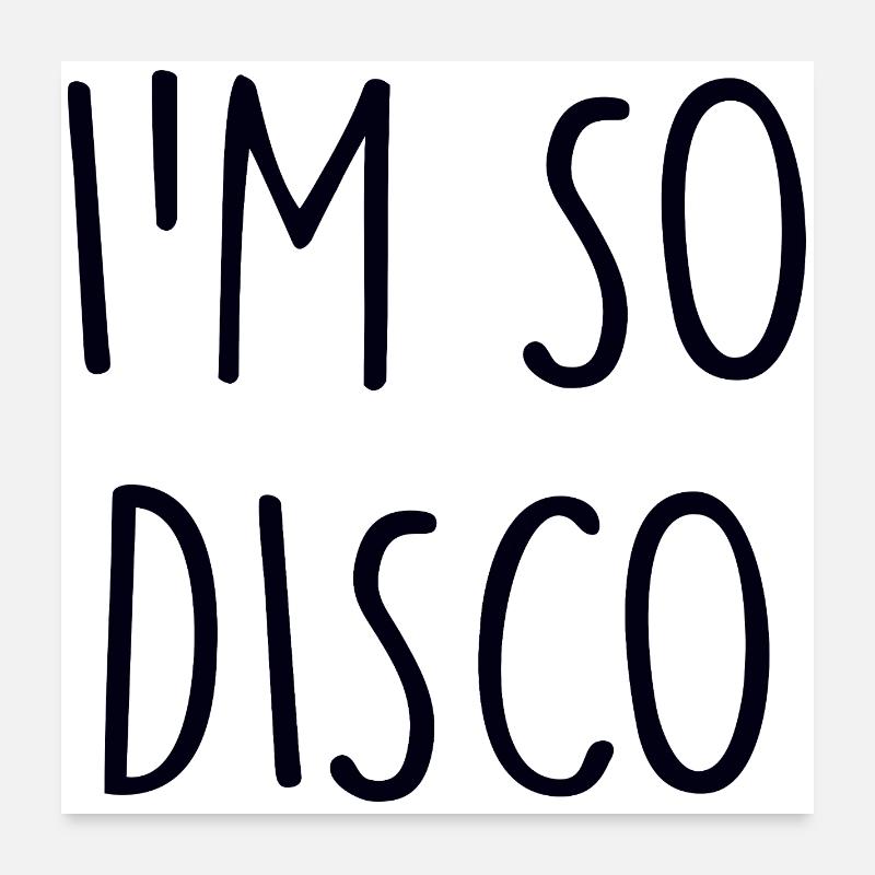 Disco Poster 60x60 cm