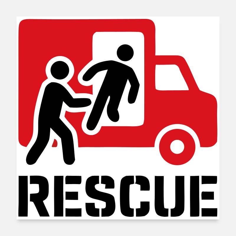 Rescue Rescue Service Operations Poster 24" x 24" (60x60 cm)