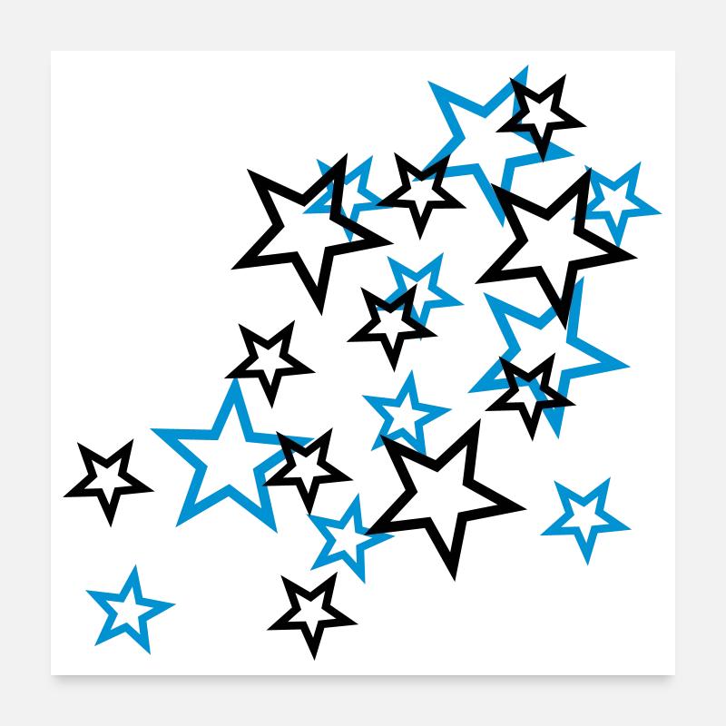 stars Poster 60x60 cm