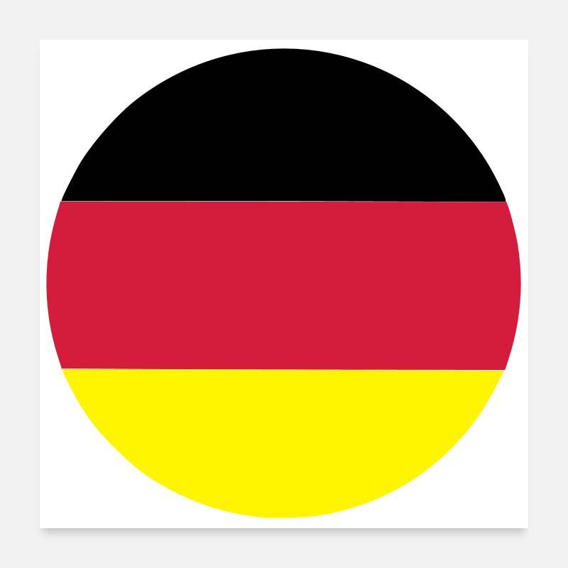 fahne_de Poster 60 x 60 cm