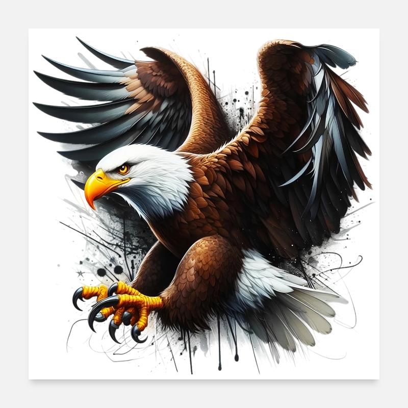 Adler Poster 60x60 cm