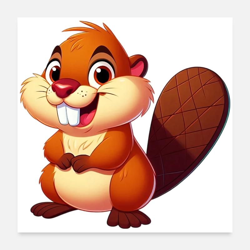 Castor Poster 60 x 60 cm