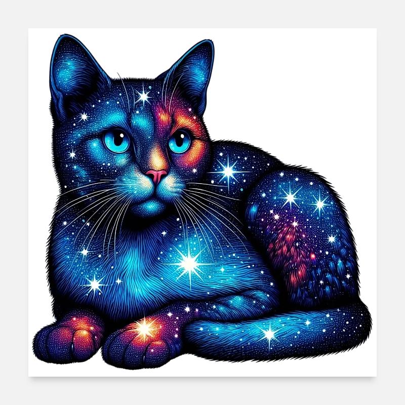 Katze Poster 60x60 cm
