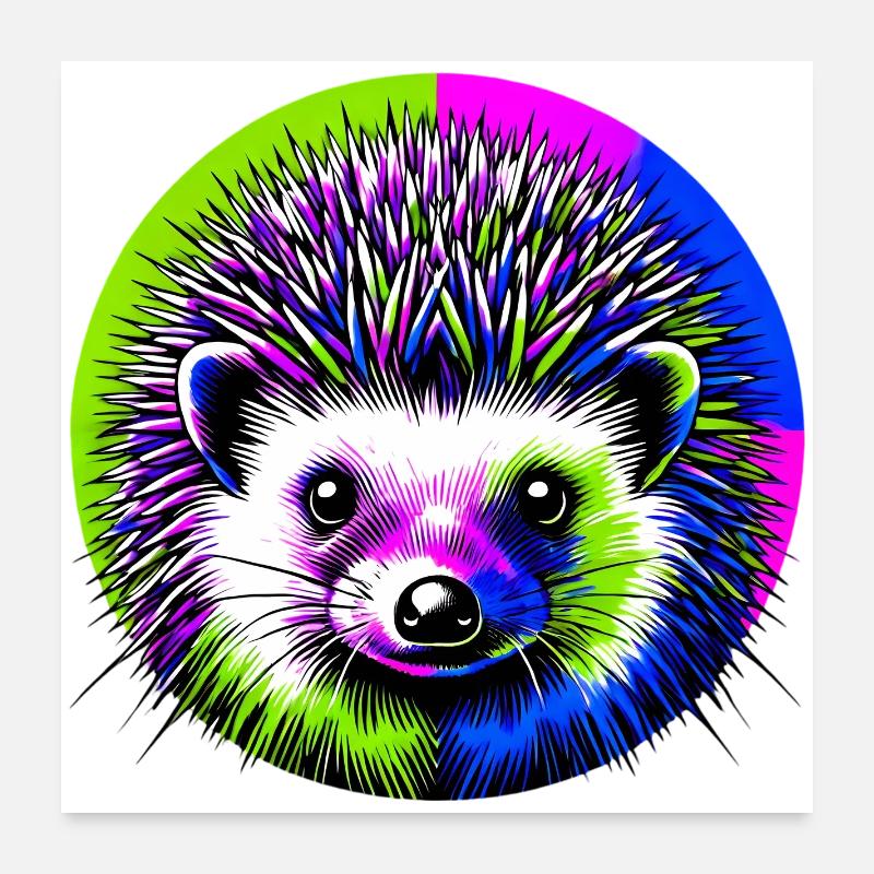 Igel Poster 60x60 cm
