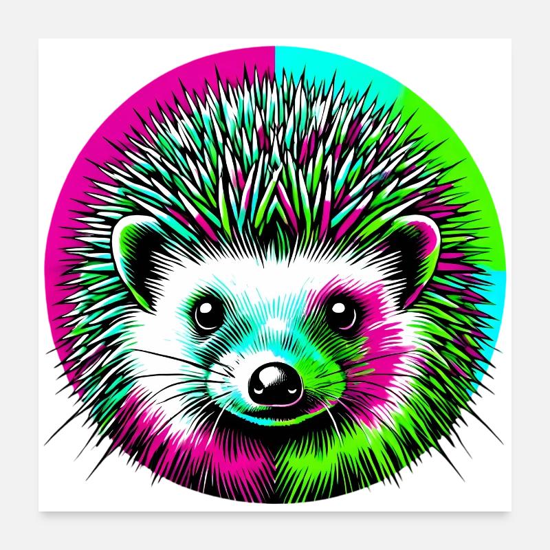 Igel Poster 60x60 cm