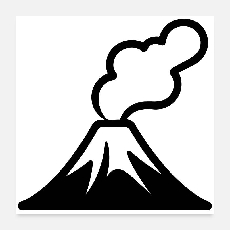 volcano Poster 24" x 24" (60x60 cm)