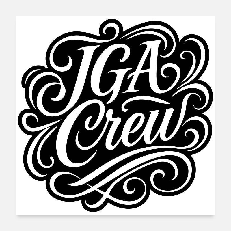 Bachelor Crew Bachelor Party Poster 24" x 24" (60x60 cm)
