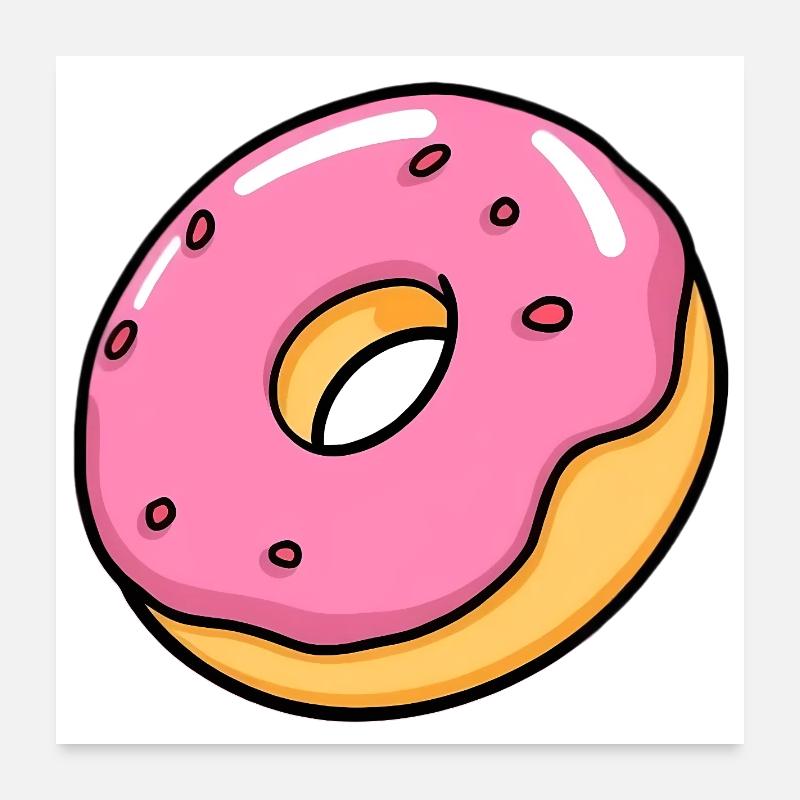 Donut Poster 60x60 cm
